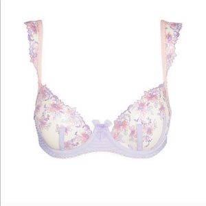 NWT for love & lemons ophelie embroidered bra
